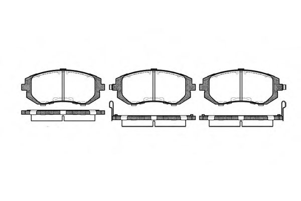 Гальмівні колодки дискові перед. Subaru Forester/Legacy 03- / Outback 04- AWD