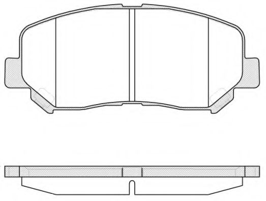 Гальмівні колодки дискові перед. Mazda Cx-5 2.0/2.2D/2.5 11.11-