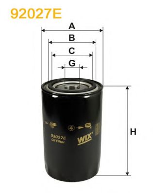 WIX FILTERS - 92027E - Фільтр масла Case Seddon Diesel Y