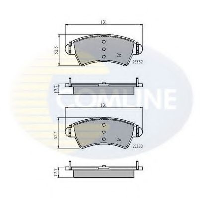 COMLINE - CBP01260 - CBP01260 Comline - Гальмівні колодки до дисків