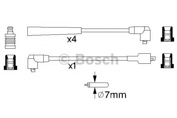 BOSCH - 0 986 356 859 - Провода В/В Mazda 323 BG 1.3-1.8 89-94