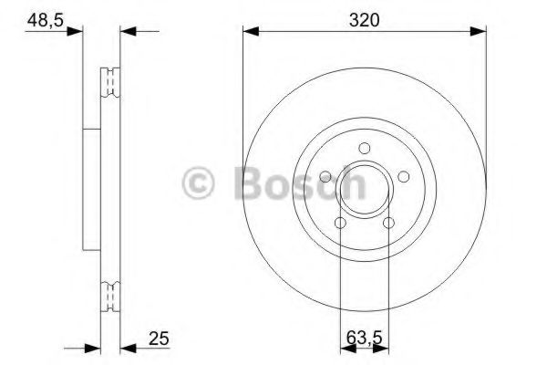 BOSCH - 0 986 479 310 - Гальмівний диск