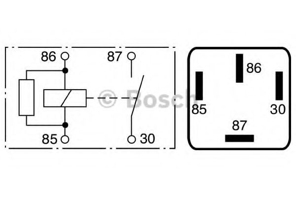 BOSCH - 0 986 332 030 - Реле паливного насосу Opel Combo 1.3 CDTI 04-12