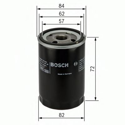 BOSCH - 0 451 103 316 - Фільтр масляний Honda/Hyundai/Kia/Mazda/Mitsubishi/Subaru