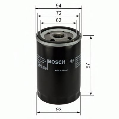 BOSCH - 0 451 103 333 - Фільтр масляний Ford Mondeo/Explorer 2.5/3.5/4.0 96-