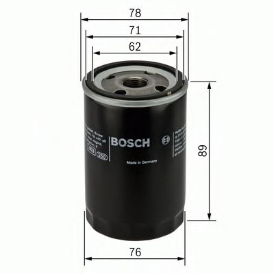 BOSCH - 0 451 104 026 - Фильтр масляный ГАЗ 3110 с дв. ROVER тип 20Т4 (пр-во Bosch)