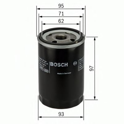 BOSCH - 0 986 452 003 - Фильтр масляный (пр-во Bosch)