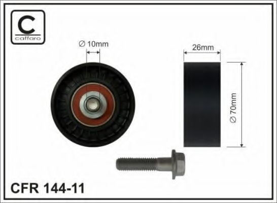 70x10x25.5 Ролик паска приводного Ford Mondeo II, Focus I, Maverick, MAZDA Tribute, 1.6/1.8/2.0  09.96-