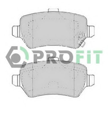PROFIT - 5000-1521 - Гальмівнi колодки дисковi зад. Opel Astra G 98-, Meriva 03-