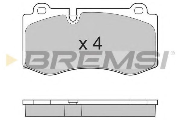 BREMSI - BP3362 - Тормозные колодки перед. MB W221 05-13 (brembo)