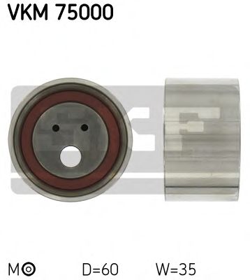SKF - VKM 75000 - Ролик паска приводного Mitsubishi Galant V 2.5 V6 92-95,Sigma 3.0 V6  90-96