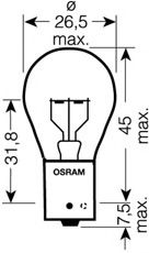 OSRAM - 7511TSP - Лампа  21W 24V BA15S UNV1 (пр-во OSRAM)