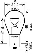 OSRAM - 7506 - Лампа 12V P21W 21W BA15s
