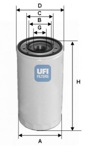 UFI - 23.313.00 - Масляний фільтр