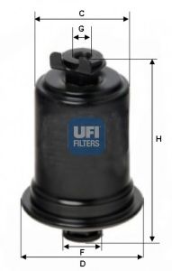 UFI - 31.605.00 - Фiльтр паливний
