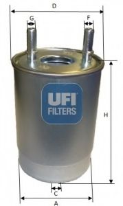 UFI - 2410800 - Топливный фильтр