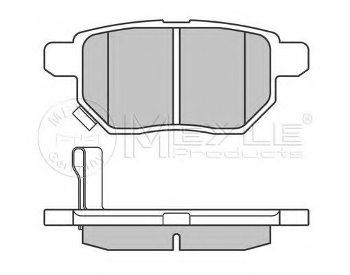 MEYLE - 025 246 1015/W - Гальмівні колодки задні Toyota Corolla/Auris/Yaris 1.0i-2.2D 01.07-