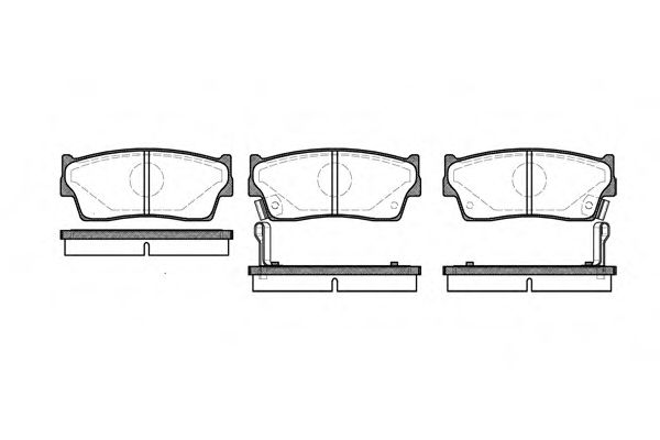 REMSA - 0289.02 - Колодки гальм.диск. Suzuki VITARA, X-90