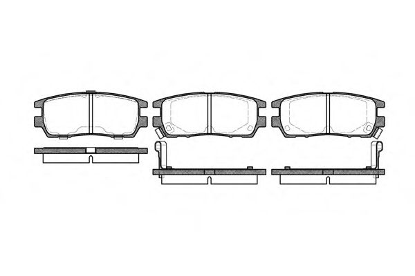 REMSA - 0405.02 - Гальмівні колодки диск.зад. Mitsubishi L400/Montero/Pajero/Shogun/Sigma/Space Gear 1.8-3.0 87-05