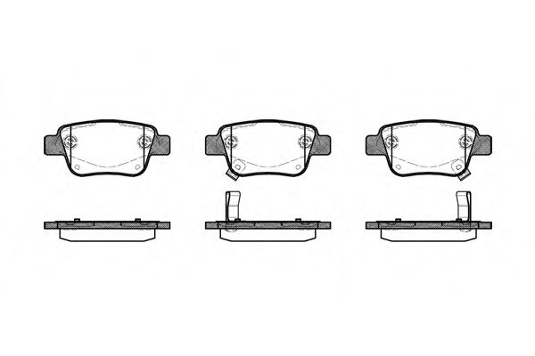 Гальмівні колодки зад. дискові Toyota Avensis/Corolla Verso -06
