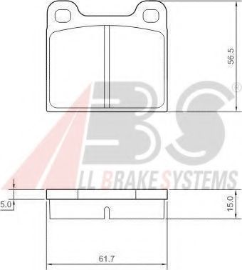 Гальмівні колодки зад. дискові Volvo S70/V70/850/940-960 -02