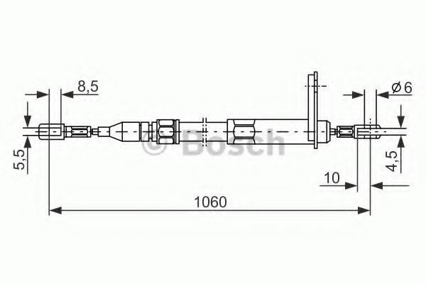 BOSCH - 1 987 477 047 - Трос приводу автомобільний