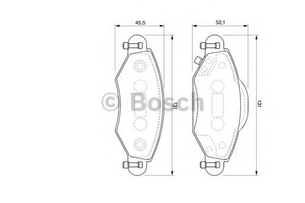 BOSCH - 0 986 424 788 - Гальмівні колодки дискові TOYOTA Yaris -03