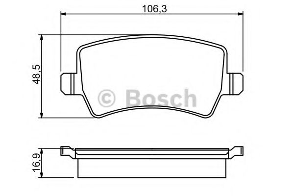 BOSCH - 0 986 494 248 - Гальмівнi колодки дискові зад. Ford Galaxy 1.8 CTDI, 2.0 CTDI 06-