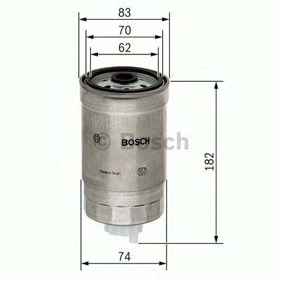 BOSCH - 1 457 434 324 - Фільтр паливний  Bmw 318/525/530/725/730 Diesel