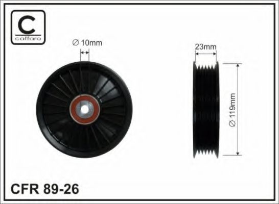 119x10x26 Ролик паска приводного VOLVO C70 I, S40 I, S60 I, S70, S80 I, V40, V70 I, V70 II, XC70 I, XC90 I 1.6-3.0 12.95-12.14