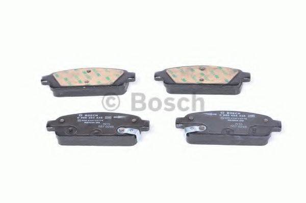 BOSCH - 0 986 494 435 - Гальмівні колодки дискові зад. (15"&16") Opel Astra J 1.3 CDTI 09-/Chevrolet Cruze 2.0 CDI 09-