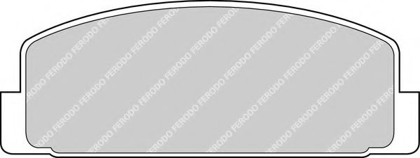 FERODO - FDB372 - Гальмівні колодки дисковi зад. Mazda 323 93-97, 98-, 626 91-, 6 02-
