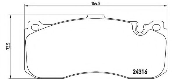 Гальмівні колодки дискові передні BMW 1 (E81), 1 (E82), 1 (E87), 1 (E88), 3 (E90), 3 (E91), 3 (E92), 3 (E93) 1.6-3.0D 06.04-12.13