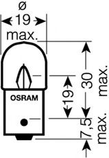 OSRAM - 5637 - Лампа 24V 10W R10W BA15s