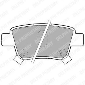 DELPHI - LP1785 - Гальмівні колодки зад. дискові Toyota Avensis/Corolla Verso -06
