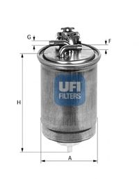 UFI - 24.400.00 - Фільтр паливний