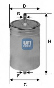 UFI - 31.583.00 - Топливный фильтр