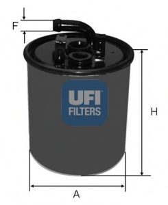 UFI - 24.416.00 - Фільтр паливний DB W168 A160-A170 CDI 99-
