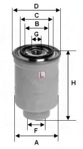 SOFIMA - S 9310 NR - Фільтр паливний HYUNDAI/MITSUBISHI "1,8-2,5 "97-04