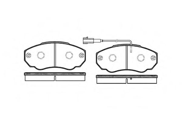 ROADHOUSE - 2960.01 - Тормозные колодки перед Citroen Jumper 94-02,Fiat Ducato 94-02,Peugeot Boxer 94-02