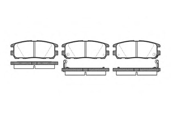 REMSA - 0426.02 - Колодка торм. GREAT WALL HOVER H3, OPEL FRONTERA задн. (пр-во REMSA)