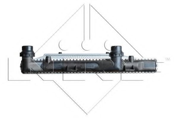 NRF - 53406 - Радiатор  Caddy III 1.9TDI BJB (+/- AC) (650x418x26)