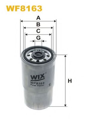 WIX FILTERS - WF8163 - Фільтр паливн. Bmw 325TD (E36) 9/91-12/94, 525TD, 52
