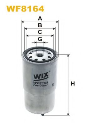 WIX FILTERS - WF8164 - Фільтр паливний  Bmw 318/525/530/725/730 Diesel