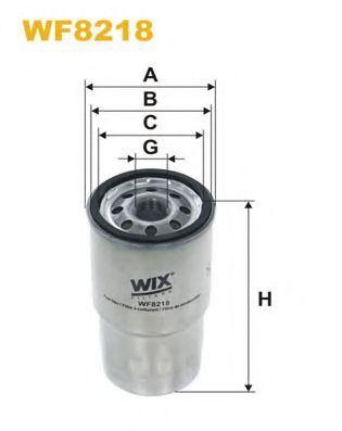 WIX FILTERS - WF8218 - Фiльтр паливний Mazda 323 2.0D 96-