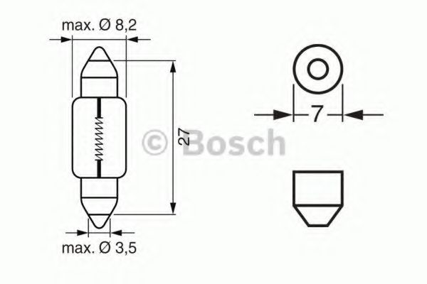 BOSCH - 1 987 302 226 - Лампа standard 12v wv (пр-во Bosch)