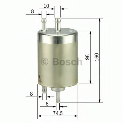 BOSCH - 0 450 915 003 - Фільтр паливний DB C240 V6,C280 V6,CLK320, CL