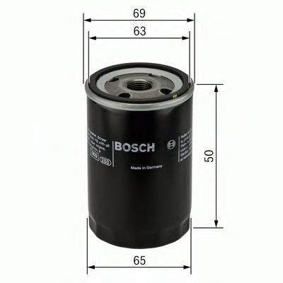 BOSCH - F 026 407 089 - Фiльтр масляний Smart Fortwo 1.0 Turbo 01/07-