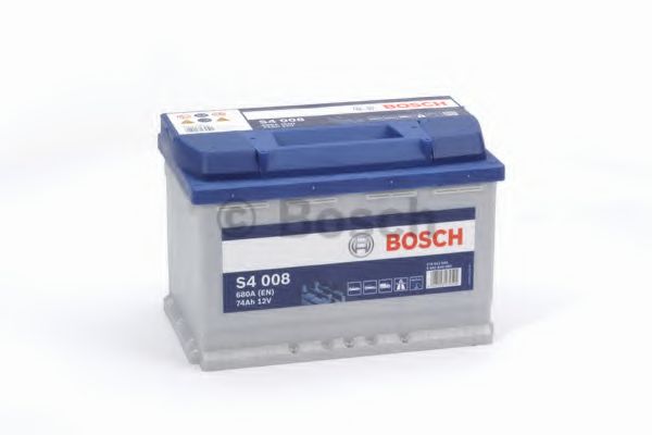 BOSCH - 0 092 S40 080 - АКБ Bosch Silver S4 008 74Ah/680A (-/+) 278x175x190