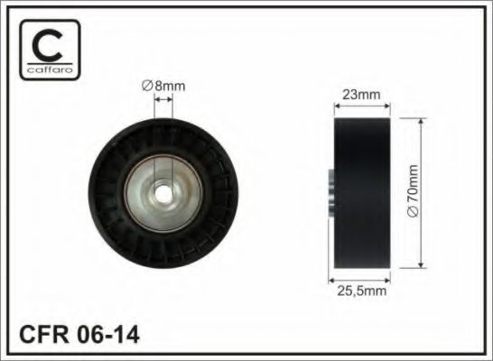 70x8x22,5 Ролик паска приводного Bmw E36/E34/E39 2,5 TD